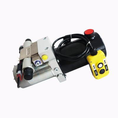 China Hot Sale 24v DC Hydraulic Power Pack Double Acting 12v Unit For Tipper Trailer 24V2.2KW1.6CC/3LB for sale