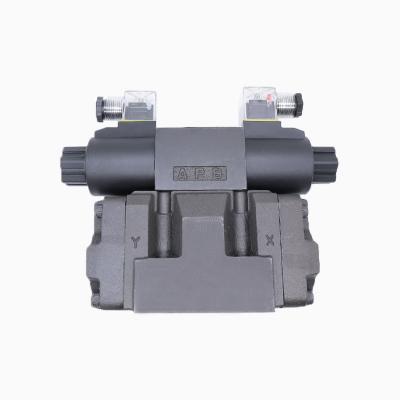 China Yuken valve dhsg 24V steel hydraulic three position four way research oil solenoid directional valve for sale