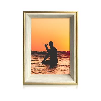 China bamboo & PS Mount Photo Frame Wood Material , Frame Painting Picture for sale