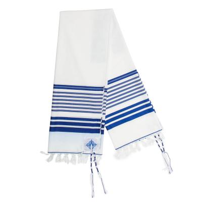 China 130x190cm Large Tallit Prayer Size Tallits Soft Feeling Star Of David Jewish Shawl Scarf for sale