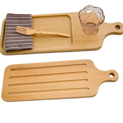 China Sustainable Kitchen Cutting Plates Beech Wood Cheese Board for sale