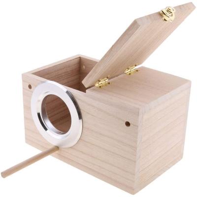 China Europe Pets Supplies Budgies Parrots Joining Box Wooden Breeding Boxes Wooden Bird House for sale