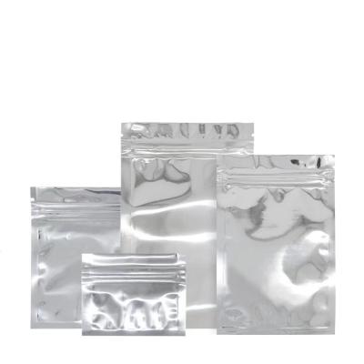 China Good Quality Disposable Suitable Price Aluminum Foil Bag Valve Bag Food Zip Lock Plastic Packaging Bag Silver for sale