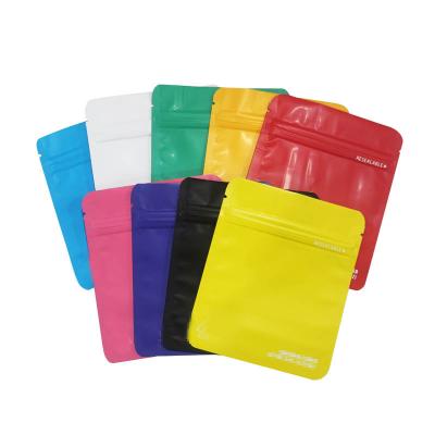 China New Design Hot Selling Disposable Colors Glossy PET Bag Stand Up Food Zipper Lock Plastic Packaging Bag for sale