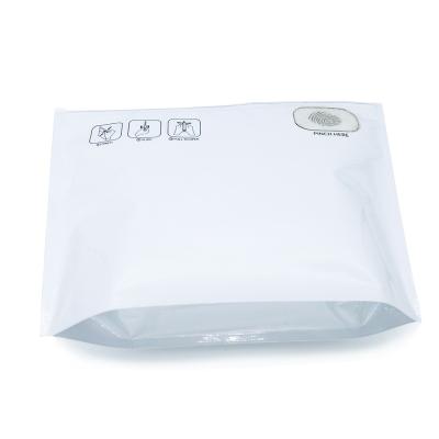 China Disposable White Plastic Zip Lock Security Protection Packaging Bags Child Safety Bag Stand Up Plastic Zip Lock Pouches For Food Packaging Bags for sale