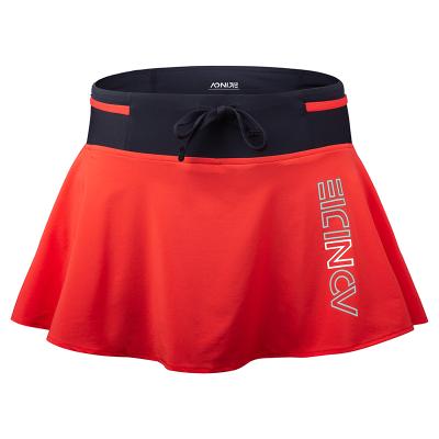 China AONIJIE F5104 Breathable Women Female Quick Dry Sports Skirt Pantskirt With Scratching Invisible Pocket For Running Tennis Badminton Gym for sale