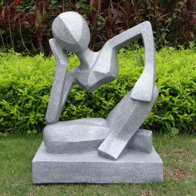 China Modern Garden Decoration Hand - Carved Modern Marble Stone Abstract Sculpture for sale