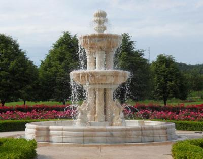 China Modern Hot Selling Outdoor Decoration Garden Marble Water Fountain Marble Fountain for sale