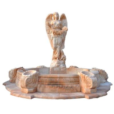 China Outdoor Mid Century Style Corner Marble Antique Water Fountain for sale