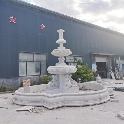 China Mid Century Professional Customized Chinese Outdoor Marble Fountains for sale