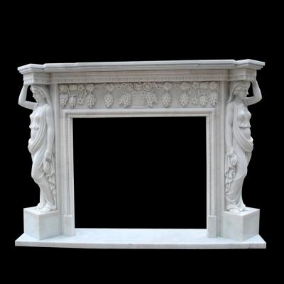 China Modern Brand New Indoor Used Electric Heater Fireplace White Mantel With Best Price for sale