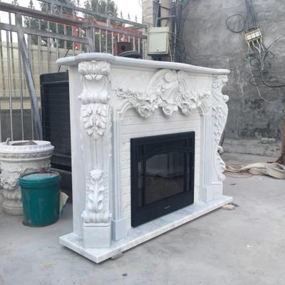 China Modern brand new fireplace surround with marble for decoration for sale