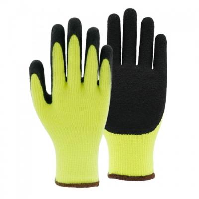 China Anti-slip 10G acrylic napping shell latex foam coated gloves for sale