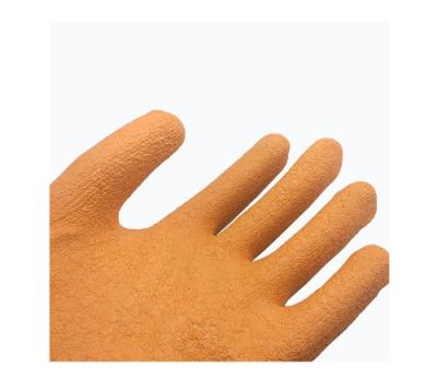 China Anti-slip Attractive Price New Type 100g Thread Work Coated Rubber Hand Gloves for sale