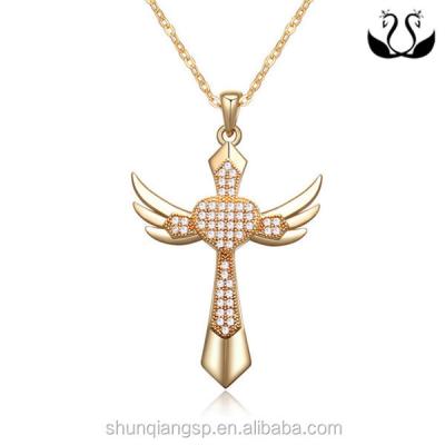 China ALLOY Fashion Micro Inlaid Zircon Spiritual Cross Pendants for sale