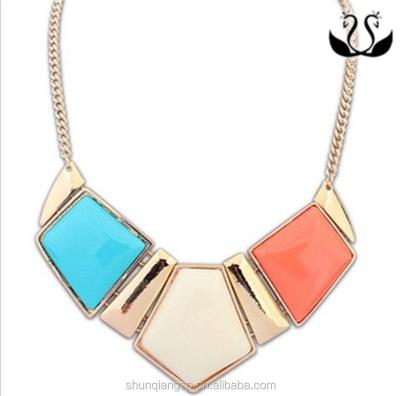 China ALLOY factory direct women jewelry cheap irregular geometric necklace for sale