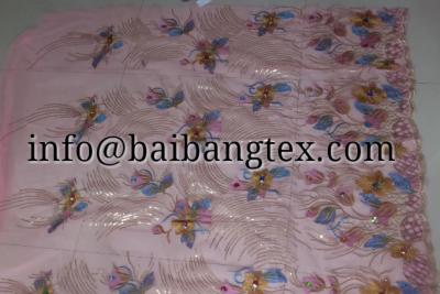 China NET fabric with LASER SEQUIN for sale