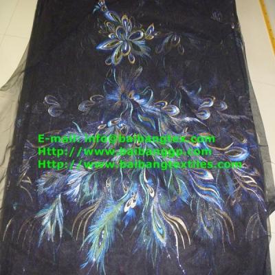 China MESH LASER SEQUIN fabric for sale