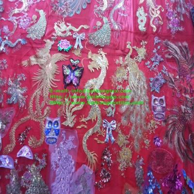 China MESH LASER SEQUIN fabric for sale