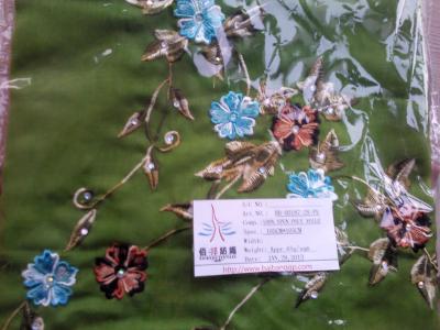 China SPUN POLYESTER EMBROIDERY SCARF for sale