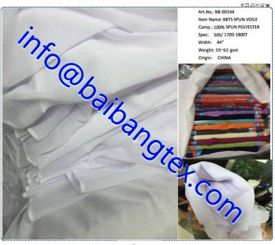 China Spun Polyester Voile For Muslim Scarf  high twisted full voile 00144 00187 famous brand items whole world famous for sale