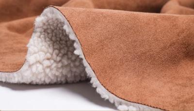 China suede bonded faux sheepskin sherpa fabric Fabric high quality for sale