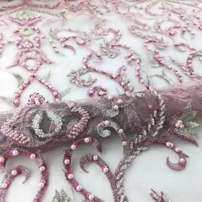 China Embroidery Lace fabric wedding fashion high quality for brand garments lace fashion for sale