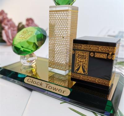 China Eid Mubarak Islamic Muslim Ramadan Festival Crystal Decoration Keel Kaaba Architectural Model for sale