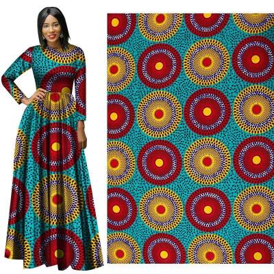 China Spring New African Ethnic Clothing Cotton Printed Cloth Amazon Cross-Border Batik Fabric Wholesale for sale