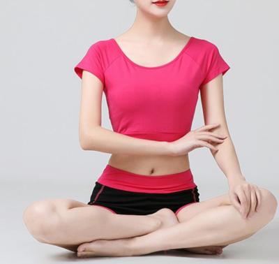 China Summer short-sleeved yoga clothes suit female 2020 new modal fitness clothes ladies shorts yoga clothes two-piece suit for sale