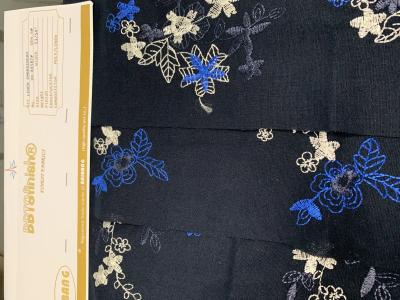 China Linen embroidery fashion fabric for sale