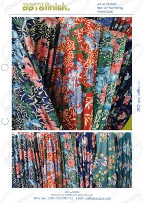 China chiffon printing fabric fashion design cheap price for sale