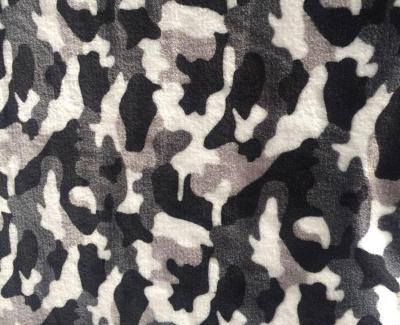 China Camouflage Sherpa Fleece Fabric, Suitable for Winter Jackets Lining and Shell for sale