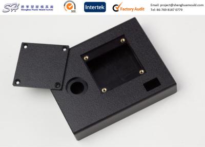 China Custom Black ABS PVC Housings with Stainless Steel Inserts  , Injection Molded Plastic Parts for sale