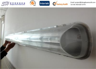 China Injection Molded Large Custom Plastic Housing for Sea Light ( Clear Cover + Base ) for sale