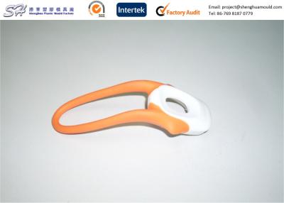 China Custom Over Molding prototype , 2 Color Overmolded Plastic Part ( TPE + ABS ) for sale