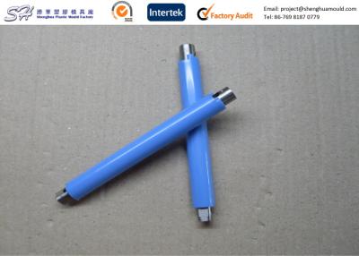 China Plastic Insert Molding Components / Insert Molded Plastic Pole with Metal Shaft for sale