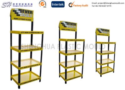 China Injection Molded Plastic Shelf Display Polypropylene / PP Display Racks 3 layer for sale