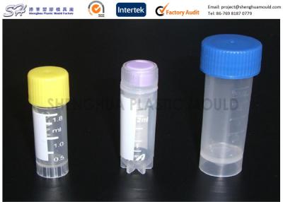 China Laboratory PP plastic test tubes with caps , Plastic Labware Injection Mold for sale