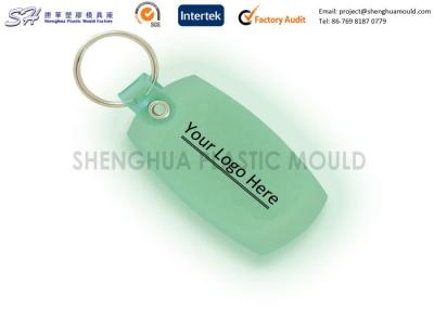 China Plastic Injection Molded Glow In The Dark Key Tag in Retail Packaging for sale