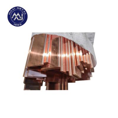 China Industry 99.9% pure copper busbar, flat copper busbars, C11000 copper flat bar for sale