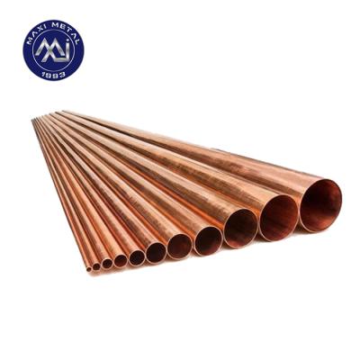 China Water Tube Seamless Copper Pipe Red Copper Tube / Pure Copper Pipe C11000 for sale