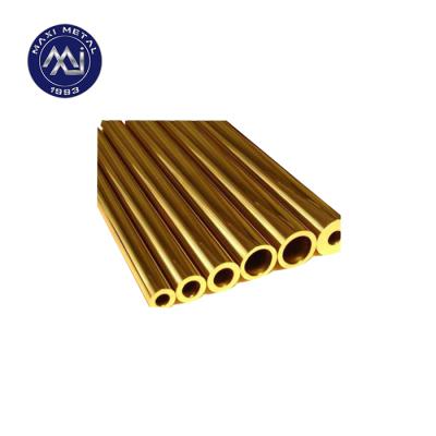 China Popular Wall Brass Thin Brass Tube Industry Tube Brass Pipe C26000 C26200 C26800 C28000 for sale