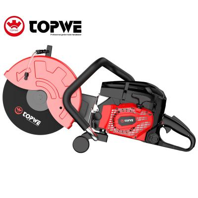 China TOPWE Explosive 58CC 4800r/min Petrol Model Concrete Cutter Mini Cut Saw 550ml for sale