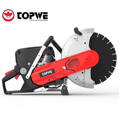 China TOPWE Excellent Price Air Cooled 74CC Gasoline Concrete Cutter 1100ml for sale