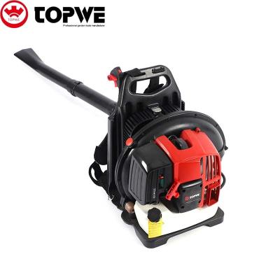 China TOPWE 2 Excellent Price Leaf Blower Backpack 63CC Gas Leaf Blower Load Air Dust Blower 2L for sale