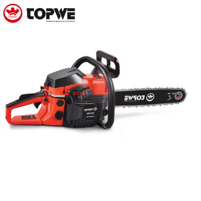 China Most Popular 2-Stroke TOPWE Products Wood Saw 58cc Air Cooled Chainsaw for sale