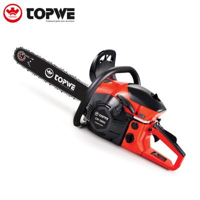 China TOPWE 2-Stroke Top Row Wood Saw Single Cylinder Wood Cutter Air Cooled Chainsaw for sale