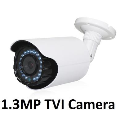 China IR Waterproof 960P HD TVI Cameras White With Long Visible Distance for sale