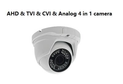 China 2.0 Megapixel AHD-CVI-TVI-CVBS 3 Axis Bracket Hybrid Camera Hd Surveillance Camera for sale